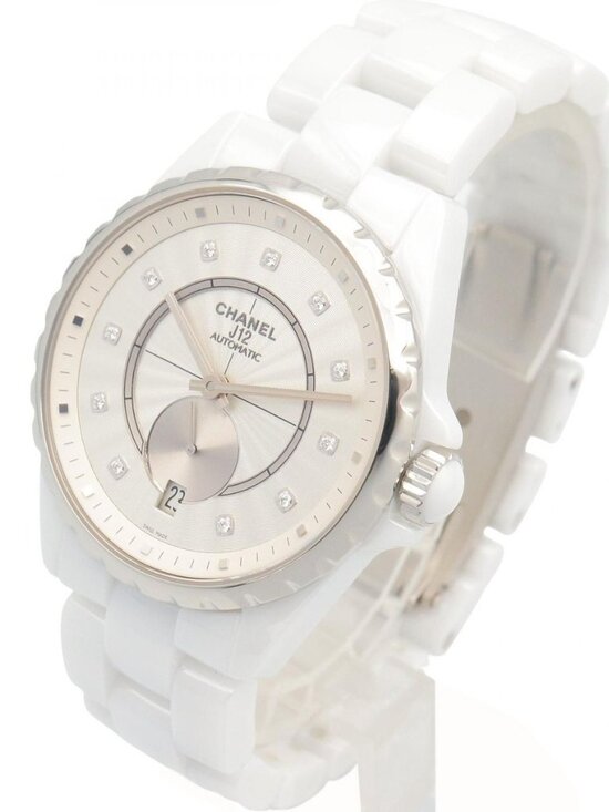 Chanel Watch Silver Ceramic Diamond main image 14